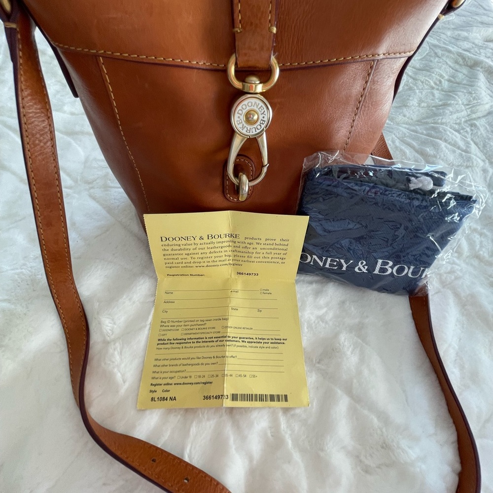 Dooney and Burke Florentine Sadie Feed Bag - Natural